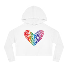 Load image into Gallery viewer, RPT Heart Cropped Hooded Sweatshirt