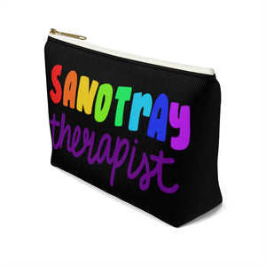 Black  Sandtray Therapist Accessory Pouch w T-bottom