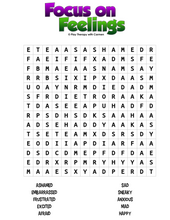 Load image into Gallery viewer, Core Focus on Feelings® Word Search Printable