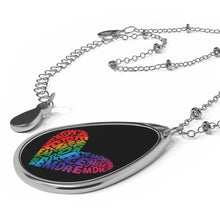 Load image into Gallery viewer, EMDR Heart Oval Necklace
