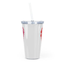 Load image into Gallery viewer, Sandtray Heart Plastic Tumbler with Straw