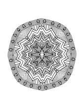 Load image into Gallery viewer, 10 Mandala Coloring Sheets