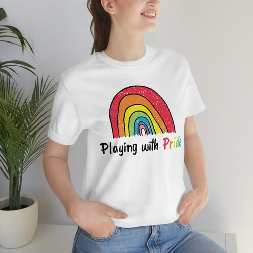 Playing with Pride Unisex Jersey Short Sleeve Tee