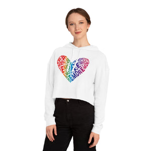 RPT Heart Cropped Hooded Sweatshirt