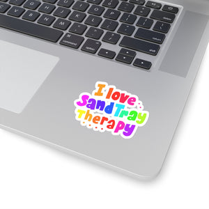 I Love Sand Tray Therapy Kiss-Cut Stickers
