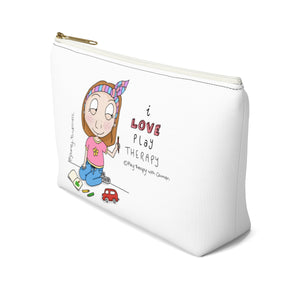 I love Play Therapy Accessory Pouch w T-bottom