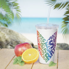 Load image into Gallery viewer, RPTS Heart Plastic Tumbler with Straw