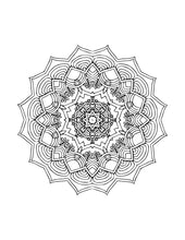 Load image into Gallery viewer, 10 Mandala Coloring Sheets