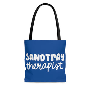 Blue  Sandtray Therapist Tote Bag
