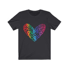 Load image into Gallery viewer, Play Heart Unisex Jersey Short Sleeve Tee