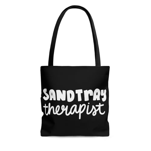 Black Sandtray Therapist Tote Bag