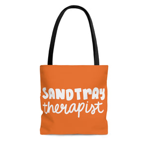 Organge Sandtray Therapist Tote Bag