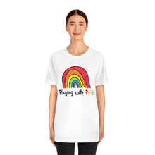 Load image into Gallery viewer, Playing with Pride Unisex Jersey Short Sleeve Tee