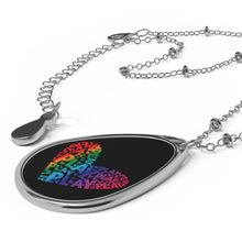 Load image into Gallery viewer, Play Heart Oval Necklace