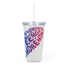 Load image into Gallery viewer, EMDR Heart Plastic Tumbler with Straw