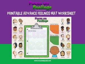 Focus on Feelings® Printable Advanced Feelings Mat Worksheet