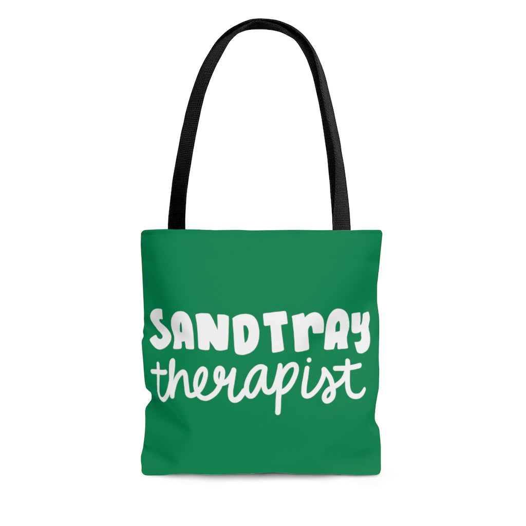 Green  Sandtray Therapist Tote Bag