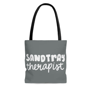 Gray Sandtray Therapist Tote Bag