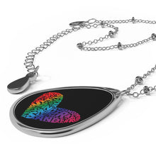Load image into Gallery viewer, Sandtray Heart Oval Necklace