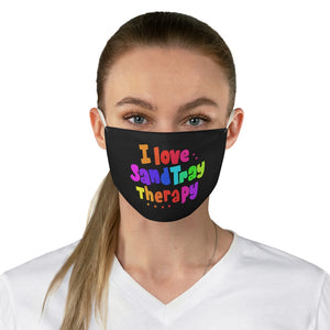 I Love Sandtray Therapy Fabric Face Mask