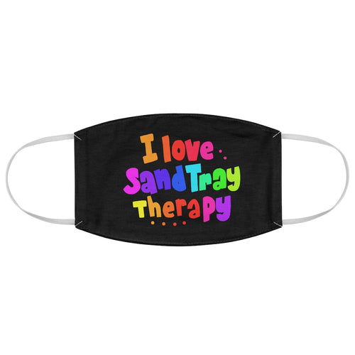 I Love Sandtray Therapy Fabric Face Mask