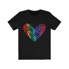 Load image into Gallery viewer, Play Heart Unisex Jersey Short Sleeve Tee
