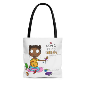 I Love Play Therapy  Tote Bag (girl)