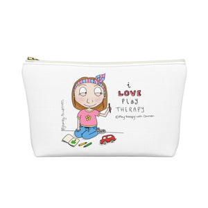 I love Play Therapy Accessory Pouch w T-bottom