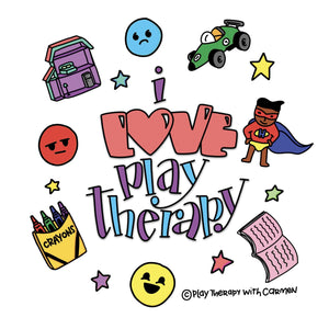 Stickers  I love Play Therapy