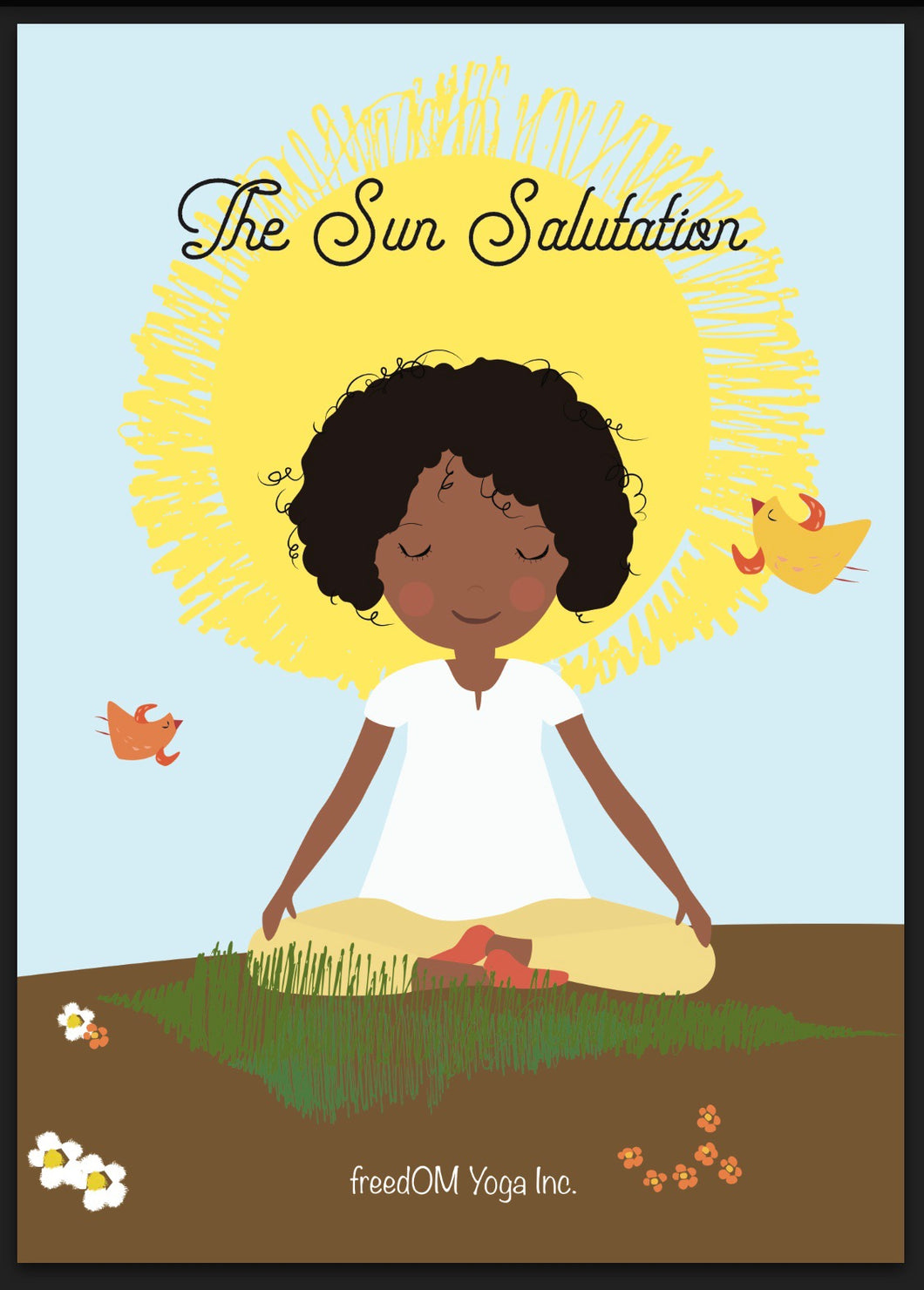 Sun Salutations Flash Cards and Story