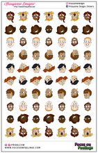 Load image into Gallery viewer, Focus on Feeling Mini Faces Sticker Sheet